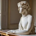 Home 5 피그말리온과 갈라테이아 - **Prompt: The Sculptor's Dream Awakens**
"A dramatically lit classical art studio, bathed in gol...
