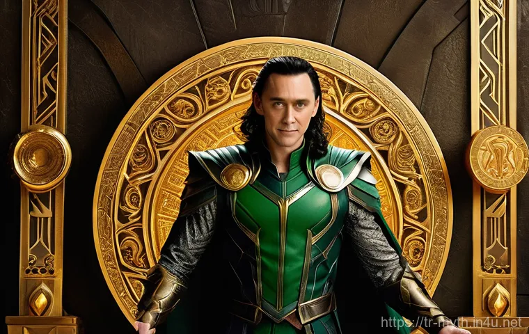 로키와 장난꾸러기 신 - "A young Loki, embodying his Jotunn heritage, stands amidst a desolate, icy landscape. He wears elab... 로키와 장난꾸러기 신 - "A young Loki, embodying his Jotunn heritage, stands amidst a desolate, icy landscape. He wears elab...