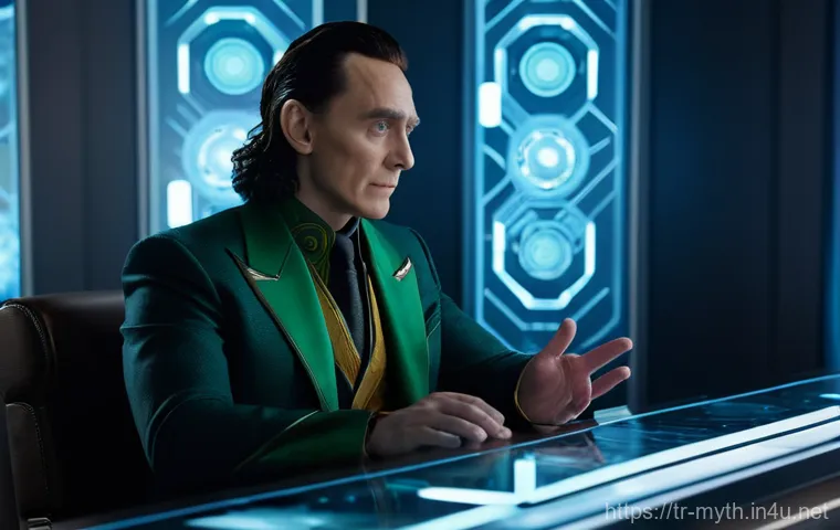 로키와 장난꾸러기 신 - "Loki, the God of Mischief, is depicted in the opulent, golden halls of Asgard. He wears his iconic ... 로키와 장난꾸러기 신 - "Loki, the God of Mischief, is depicted in the opulent, golden halls of Asgard. He wears his iconic ...