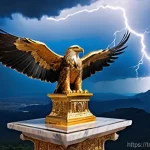 Home 7 제우스 신화와 상징 - **Prompt 1: The Throne of Olympus in Anatolia**
"A majestic, powerful Zeus, with a long, flowing...