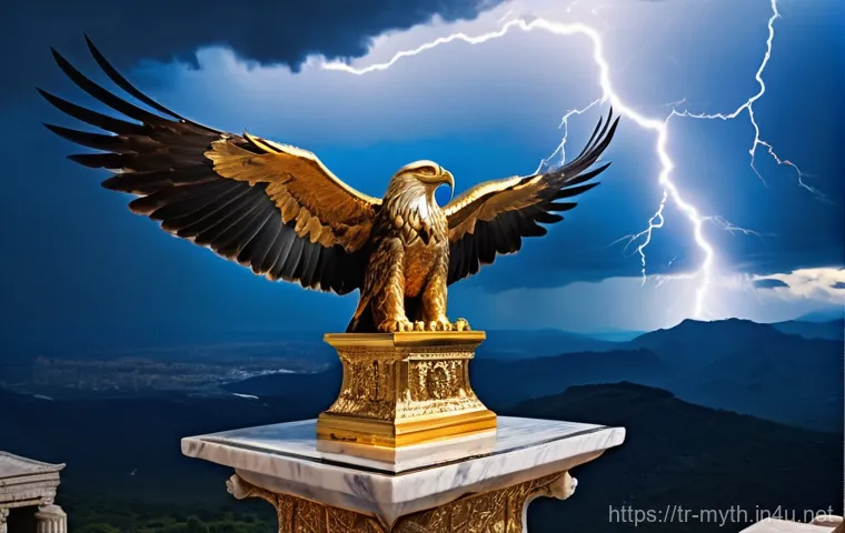 제우스 신화와 상징 - **Prompt 1: The Throne of Olympus in Anatolia**
"A majestic, powerful Zeus, with a long, flowing...